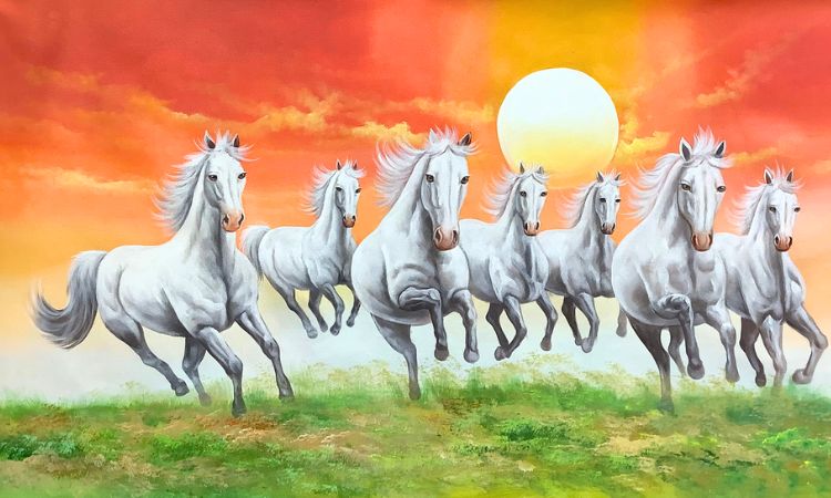 7 Running Horses Painting Meaning 