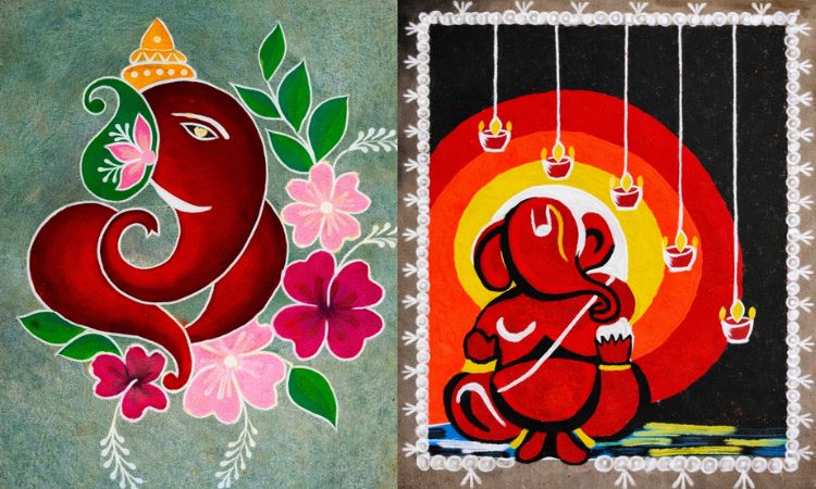 Ganpati Rangoli Design
