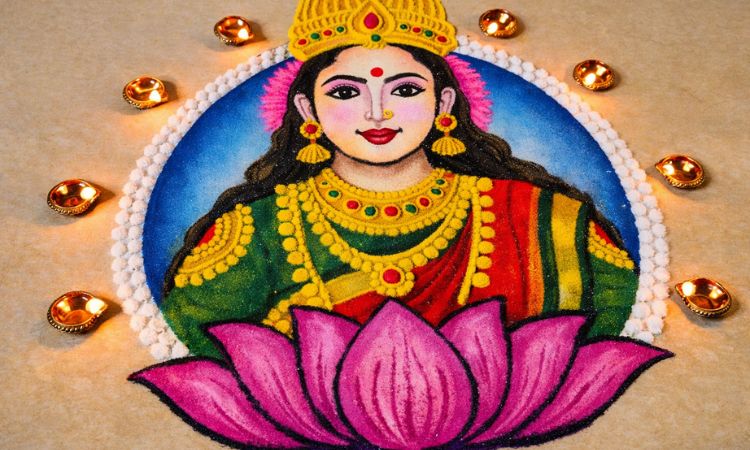 Maa Laxmi rangoli designs
