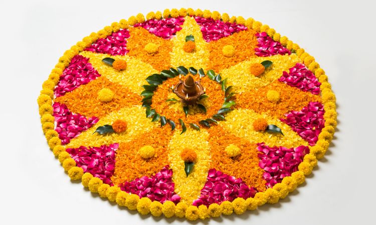 circular rangoli designs simple