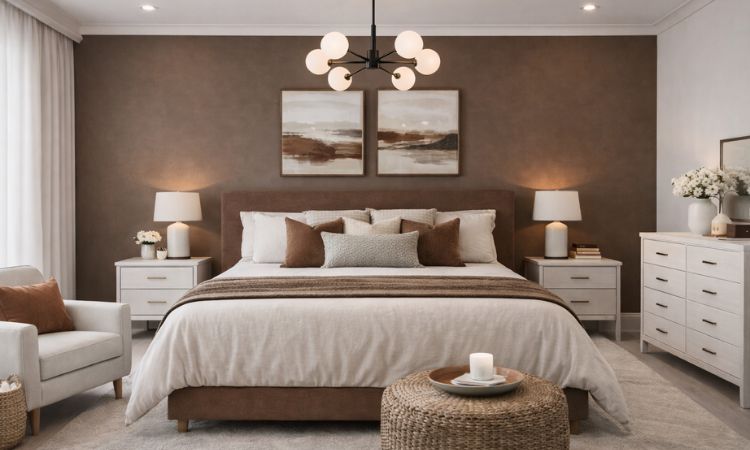 two colour combination for bedroom walls 