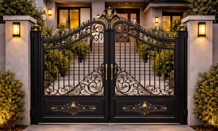 Fancy Iron Gate Design For Home