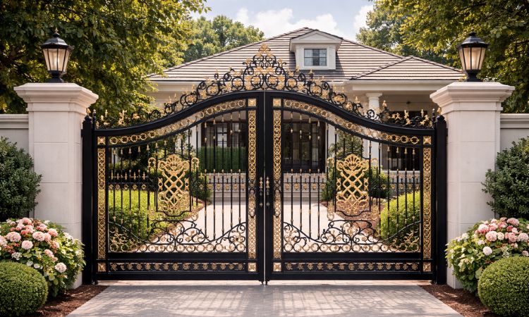 Iron Main Gate Design for Bungalow