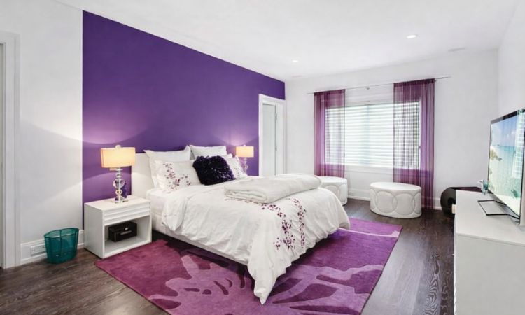 Purple and White Colour Combination