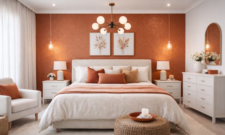 bedroom paint two colors combination