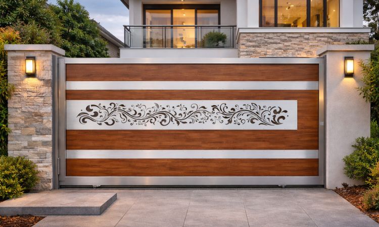 sliding iron main gate design