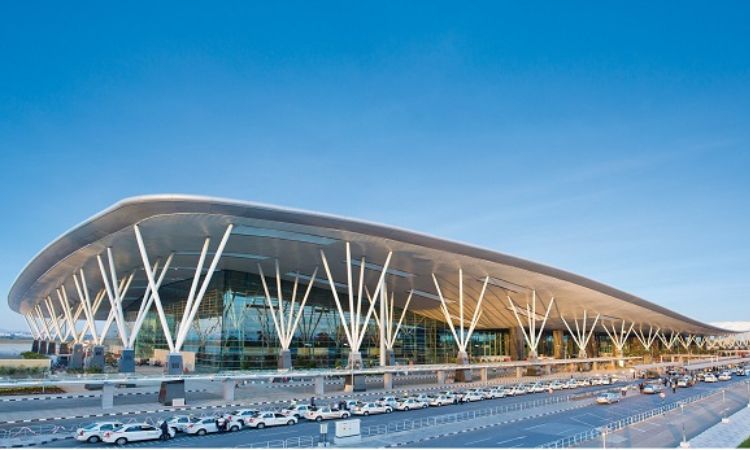 biggest international airport in India by area