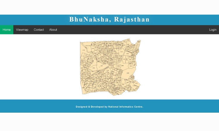 Land Map Online on Bhu Naksha Rajasthan