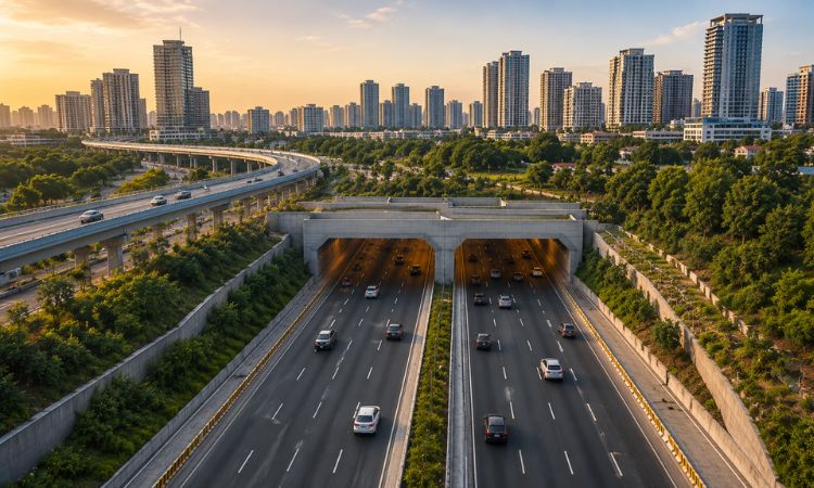8.1km Tunnel Dwarka Expressway to Vasant Kunj